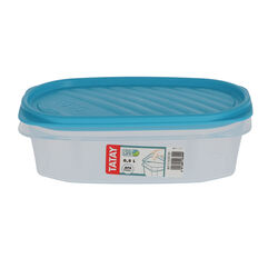 Tupper ovalado Azul TATAY 500ml