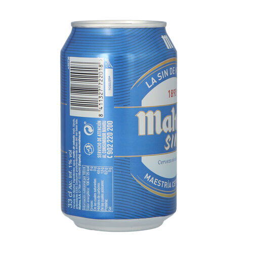 CERVEZA MAHOU SIN LATA 33cl image number