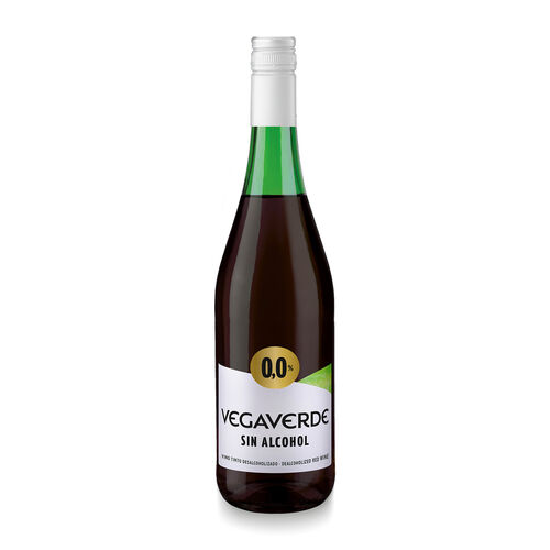 VINO TINTO SIN 0,0 ALCOHOL VEGAVERDE 75cl image number
