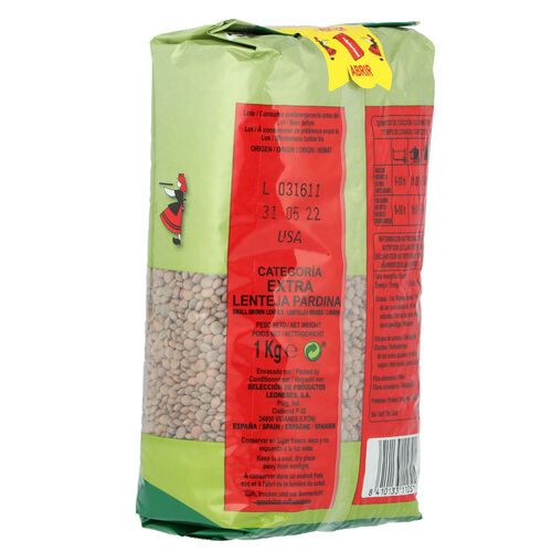 Lenteja PARDINA LA ASTURIANA 1kg image number