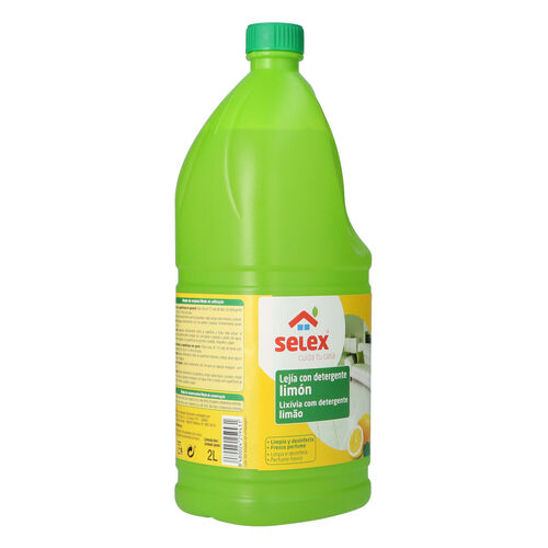 Lejia con detergente SELEX limon 2L image number