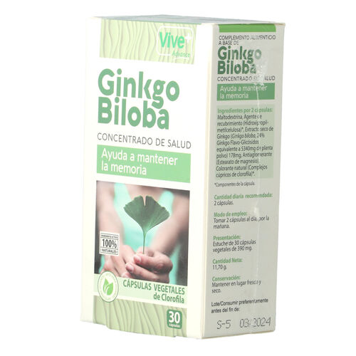 GINKO BILOVA VIVE+VEGETAL 30 CAPS image number
