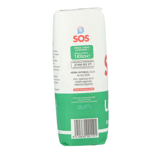 ARROZ LARGO SOS 1kg image number