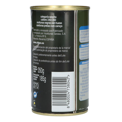 Aceituna negra ALTEZA con hueso 350g image number