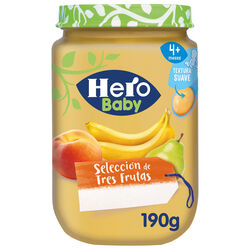 Tarrito seleccion de tres frutas HERO baby 190g