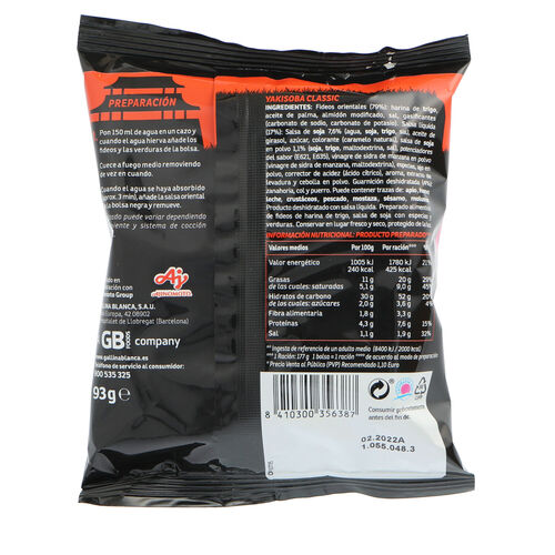 YAKISOBA CLASIC GALLINA BLANCA BOL 93g image number