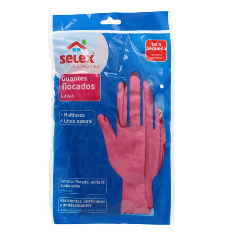 GUANTES SELEX ROSA TALLA PEQUEÑA MEDIANA image number