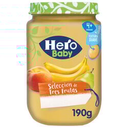 Tarrito seleccion de tres frutas HERO baby 190g