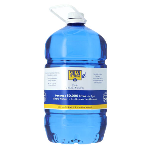 Agua mineral SOL&Aacute;N DE CABRAS 5L image number