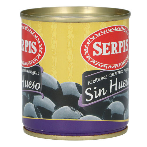 ACEITUNA NEGRA SERPIS SIN HUESO 200g image number