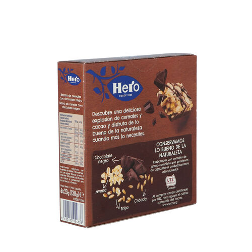 BARRITAS MUESLY CHOCO NEGRO CORNY PACK 6x25g image number