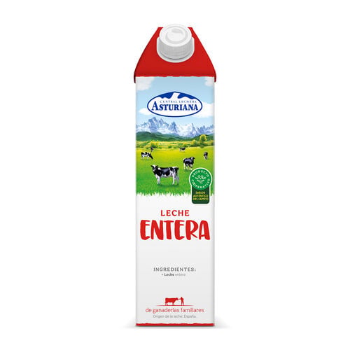 Leche entera Central Lechera ASTURIANA 1L image number