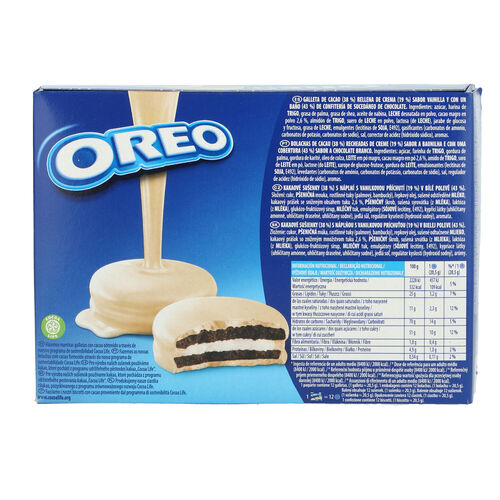 OREO ba&ntilde;adas chocolate blanco 246g image number