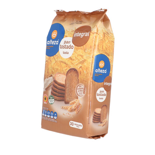 Pan tostado Integral ALTEZA 30uds 270g image number