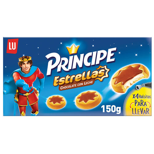 Galleta PRINCIPE estrellas chocolate 150g image number