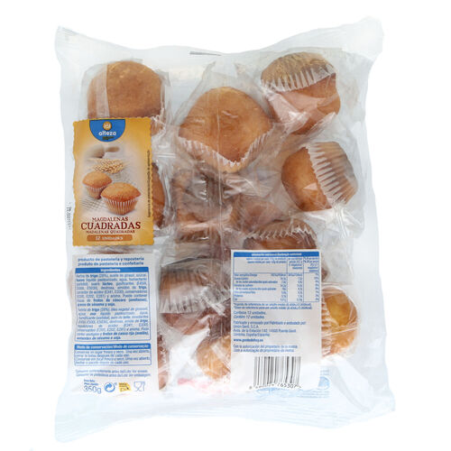 Magdalenas cuadrada ALTEZA 350g 12uds image number