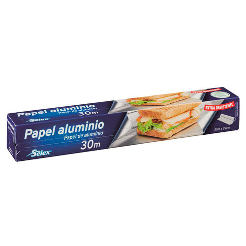 Papel de aluminio domestico 30 metros 29cm image number