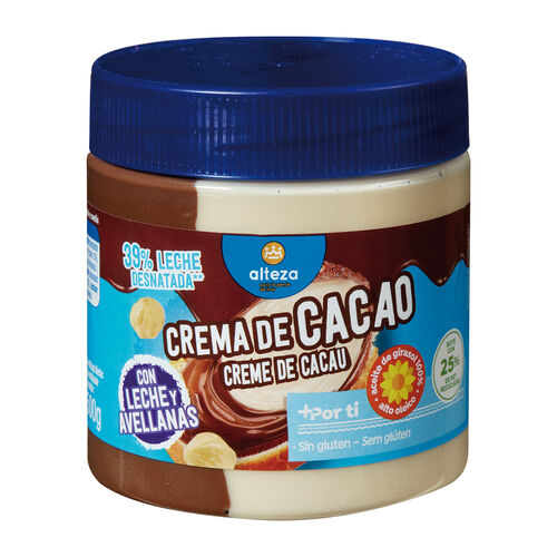 CREMA DE CACAO CON LECHE Y AVELLANAS ALTEZA 500g image number