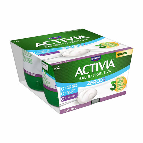 YOGUR NATURAL TRIPLE ZERO ACTIVIA DANONE 4x120g image number