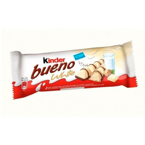 KINDER BUENO WHITE 2 BARRITAS 39g image number