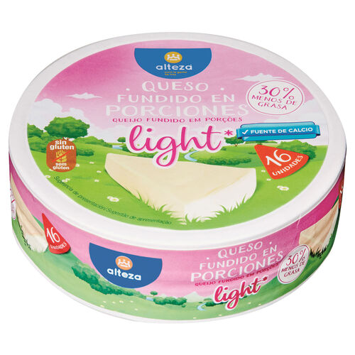 QUESO FUNDIDO LIGHT ALTEZA PORCIONES 250g image number