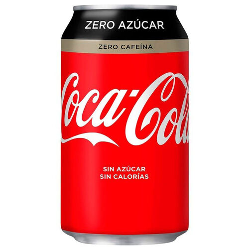 REFRESCO COCA COLA ZERO ZERO LATA 12X33cl image number