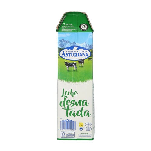 LECHE DESNATADA CENTRAL LECHERA ASTURIANA 1L image number
