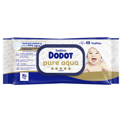 Toallitas Pure Aqua DODOT 48uds image number