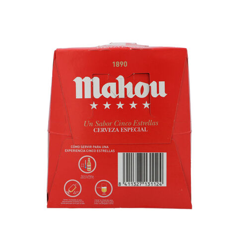 CERVEZA MAHOU 5 ESTRELLAS 12x25cl image number