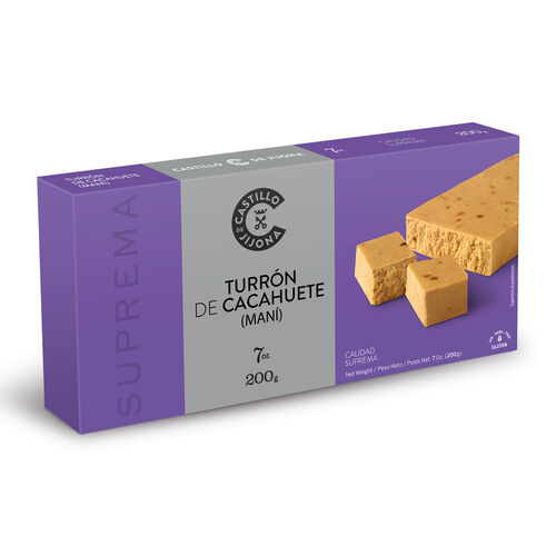 Turron de cacahuete blando Suprema castillo de jijona 200g image number