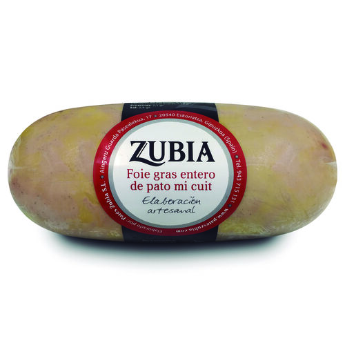 FOIE  MICUIT PATO ZUBIA ENTERO 200g image number