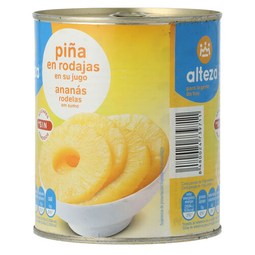 PIÑA ALTEZA JUGO 820g image number