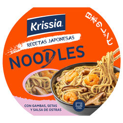 NOODLES DE SURIMI CON GAMBAS, SETAS Y SALSA DE OSTRAS KRISSIA 210g