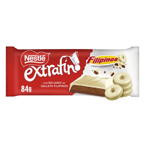 CHOCOLATE NESTLE CON LECHE Y FILIPINOS BLANCOS 84g image number