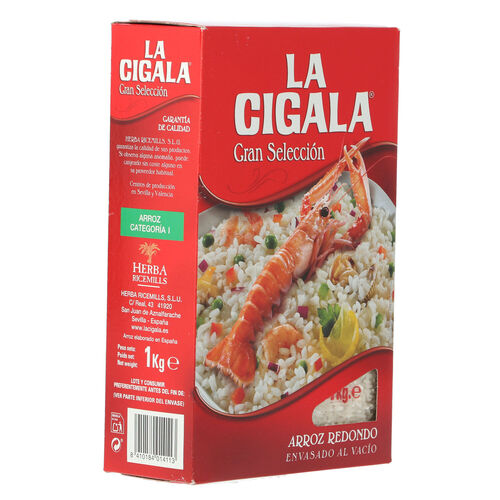 Arroz redondo LA CIGALA 1kg image number