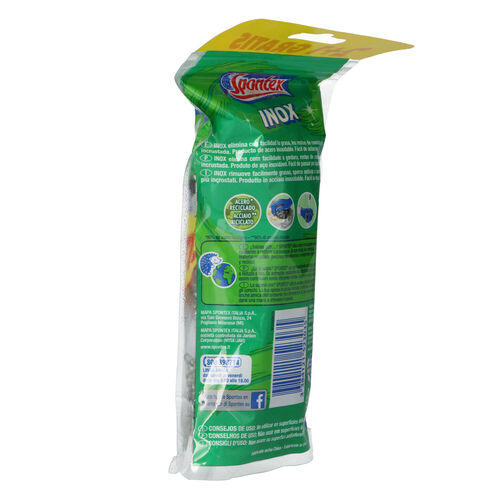 Estropajo inox SPONTEX 2+1uds image number