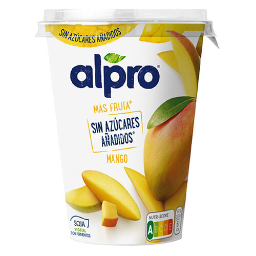 Postre vegetal de mango sin az&uacute;car ALPRO 400g image number