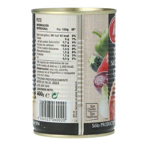 Pisto HIDA 400g image number