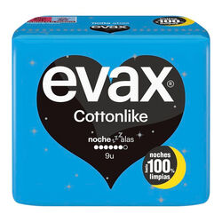 COMPRESA NOCHE EVAX ALAS COTTON LIKE 11uds