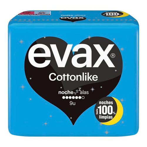 COMPRESA NOCHE EVAX ALAS COTTON LIKE 11uds image number