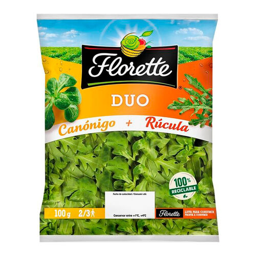 DUO CANONIGO+RUCULA FLORETT 100g image number