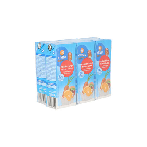 Fruta + leche mediterraneo ALTEZA pack 6x200ml image number