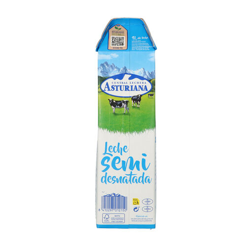 LECHE SEMIDESNATADA CENTRAL LECHERA ASTURIANA 1L image number
