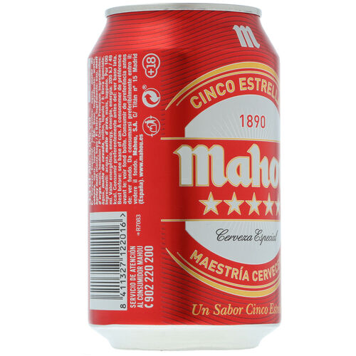 Cerveza MAHOU 5 Estrellas 33cl image number