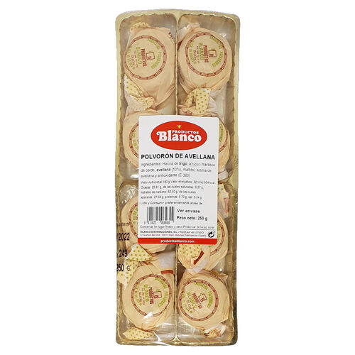 Polvoron avellana blanco 250g image number