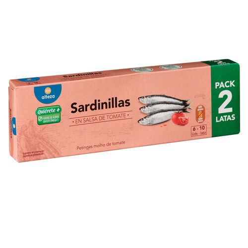 SARDINILLA ALTEZA TOMATE PACK 2x65g image number