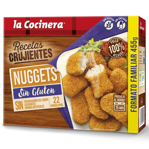 NUGGET SIN GLUTEN COCINERA CONGELADAS 455g image number