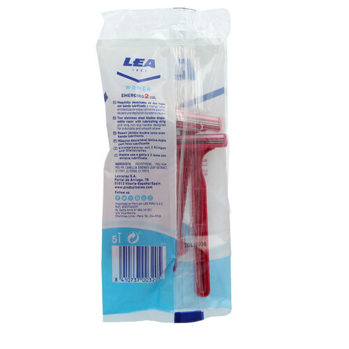 Maquinilla para mujer doble hoja LEA 5uds image number