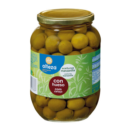 Aceitunas manzanillas con hueso ALTEZA 500g image number