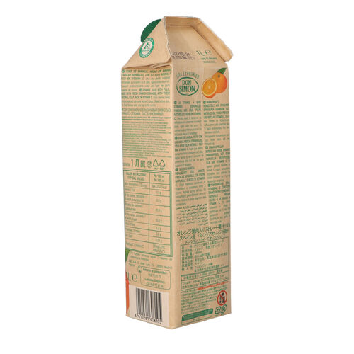 Zumo de naranja exprimida con pulpa DON SIMON 1L image number